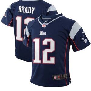 Nike Kids Navy and Gray Football Jersey